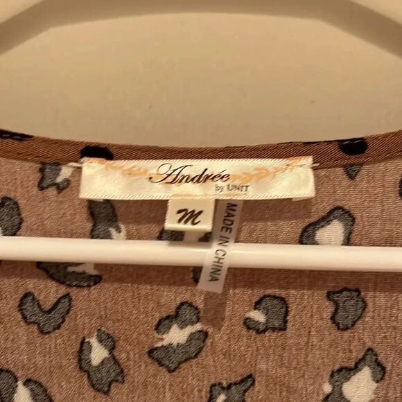 Andrew by Unit animal print dress size M - Picture 2 of 3